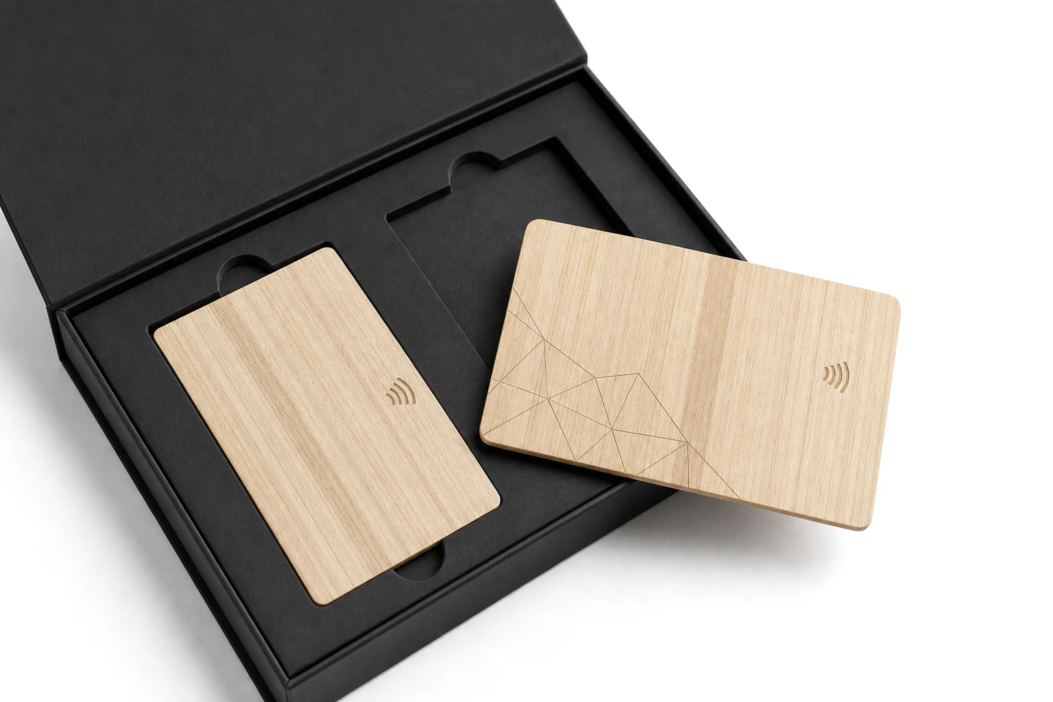 Bamboo sample box presentation