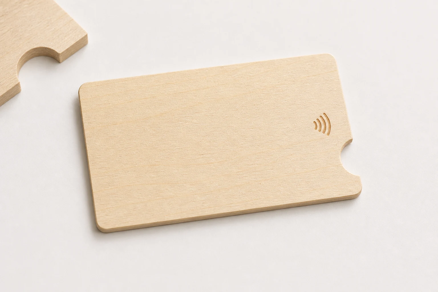 Birch custom notch edge sample