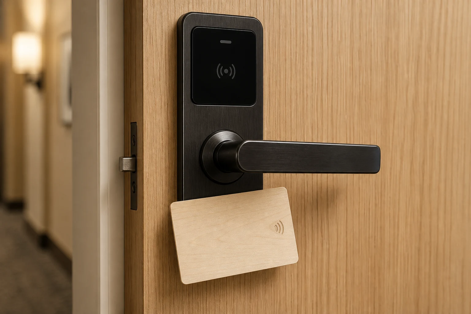 Birch RFID card with hotel lock
