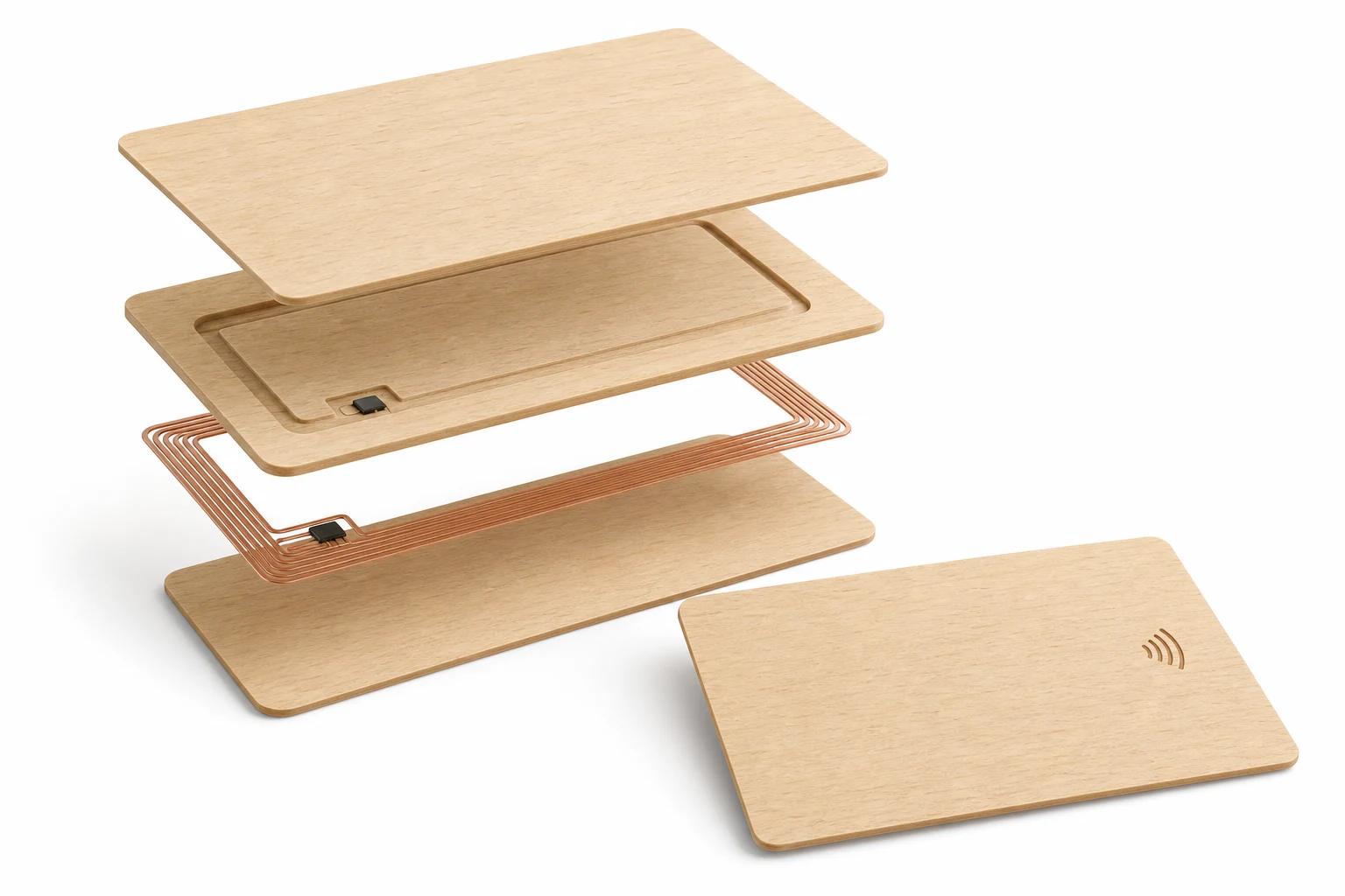 Birch RFID layer construction