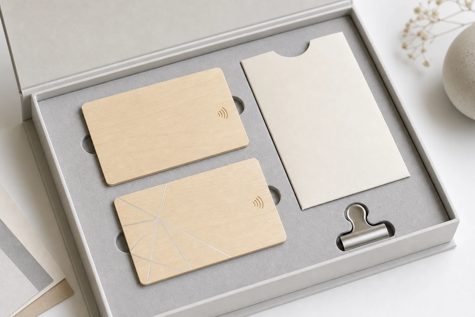 Birch sample box presentation