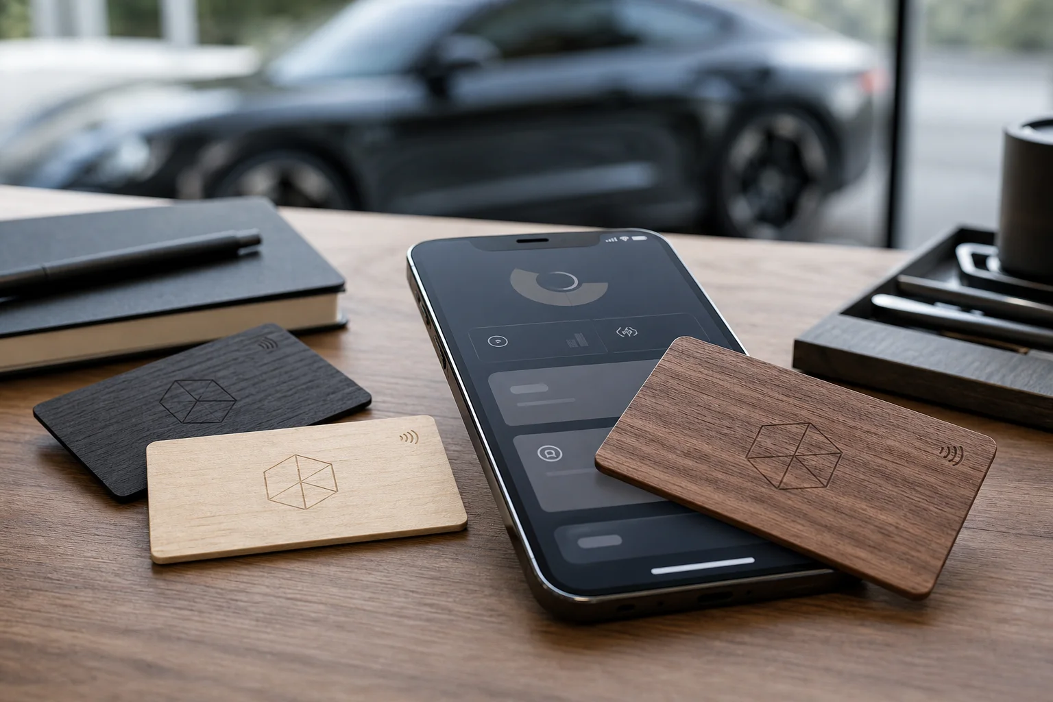 Comment les cartes en bois NFC se connectent aux portails automobiles