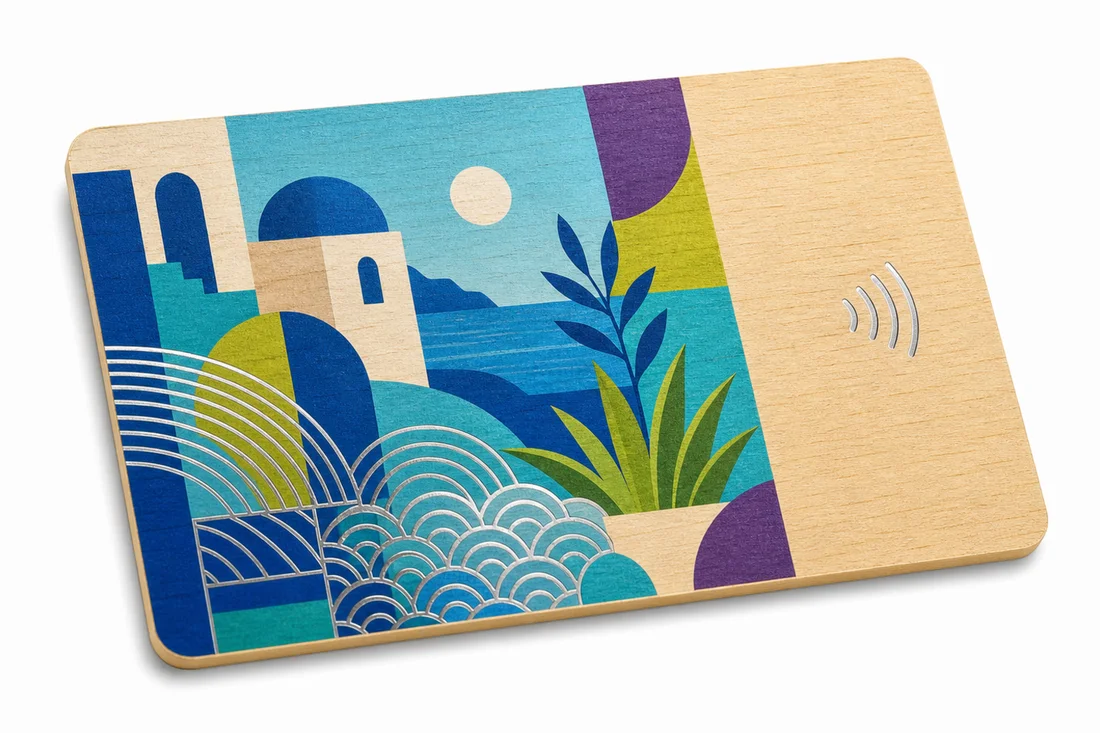 Wooden card personalization · view 2