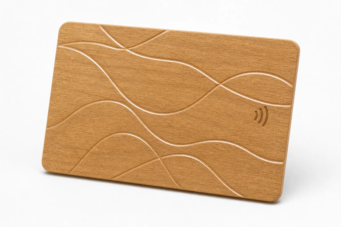 Wooden card personalization · view 3