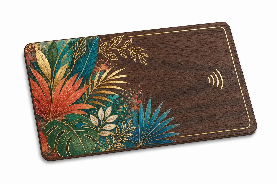 Wooden card personalization · view 4