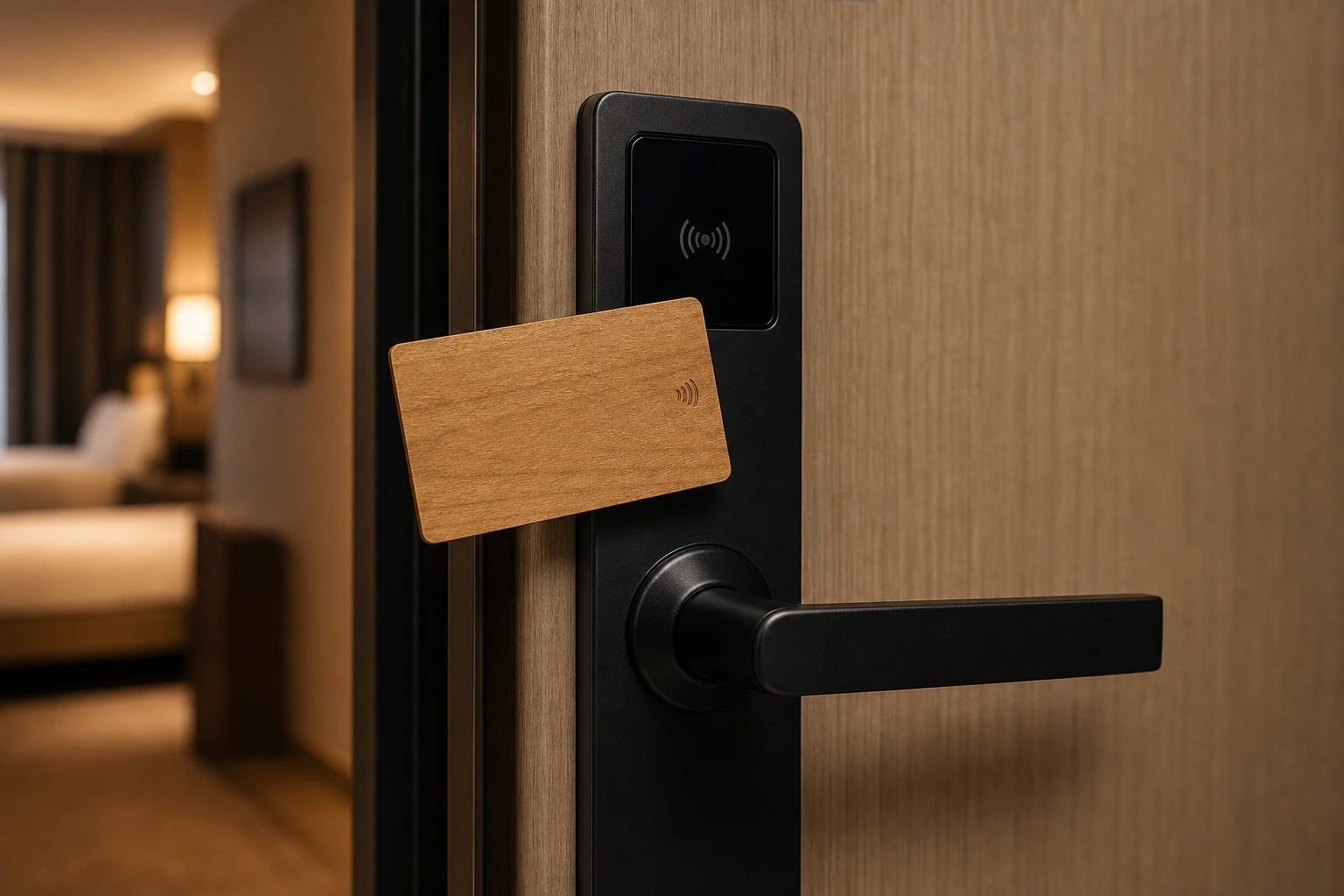 Cherry RFID card with hotel lock