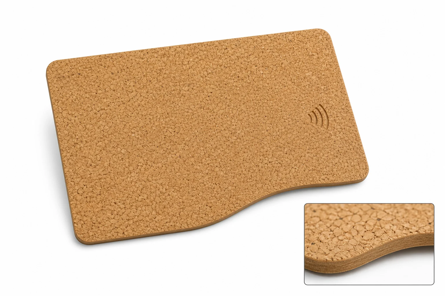 Cork custom wave edge sample