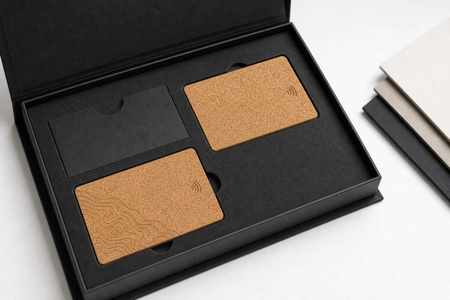 Cork RFID sample box presentation