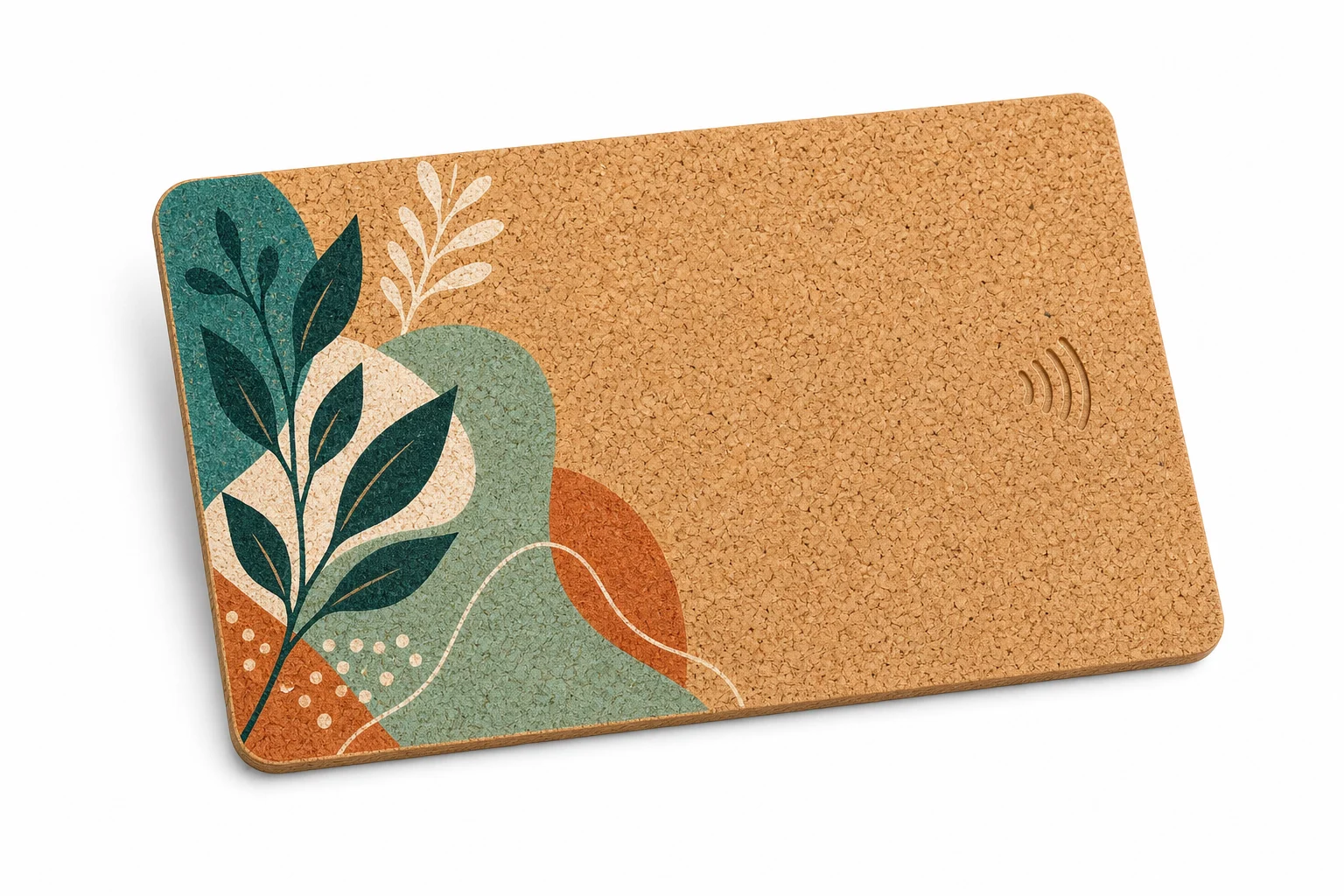 Cork RFID card with vivid full-color UV print