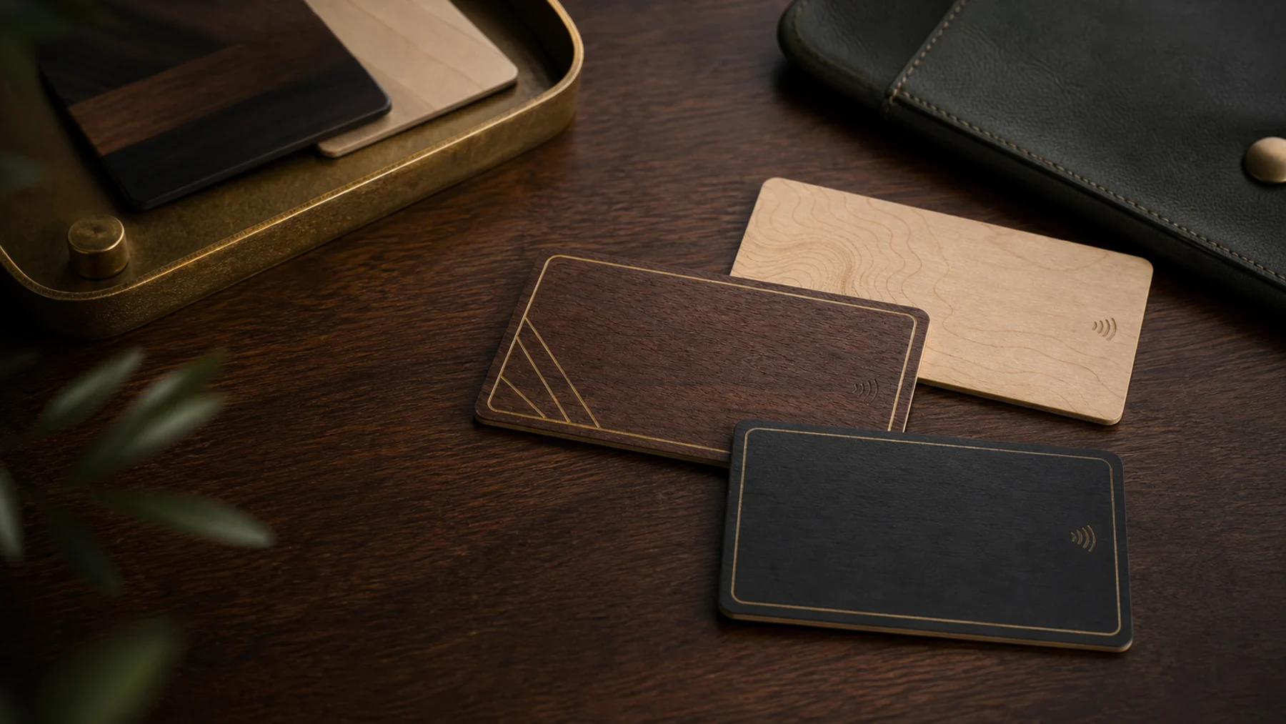 Wood RFID sample kit and material stack