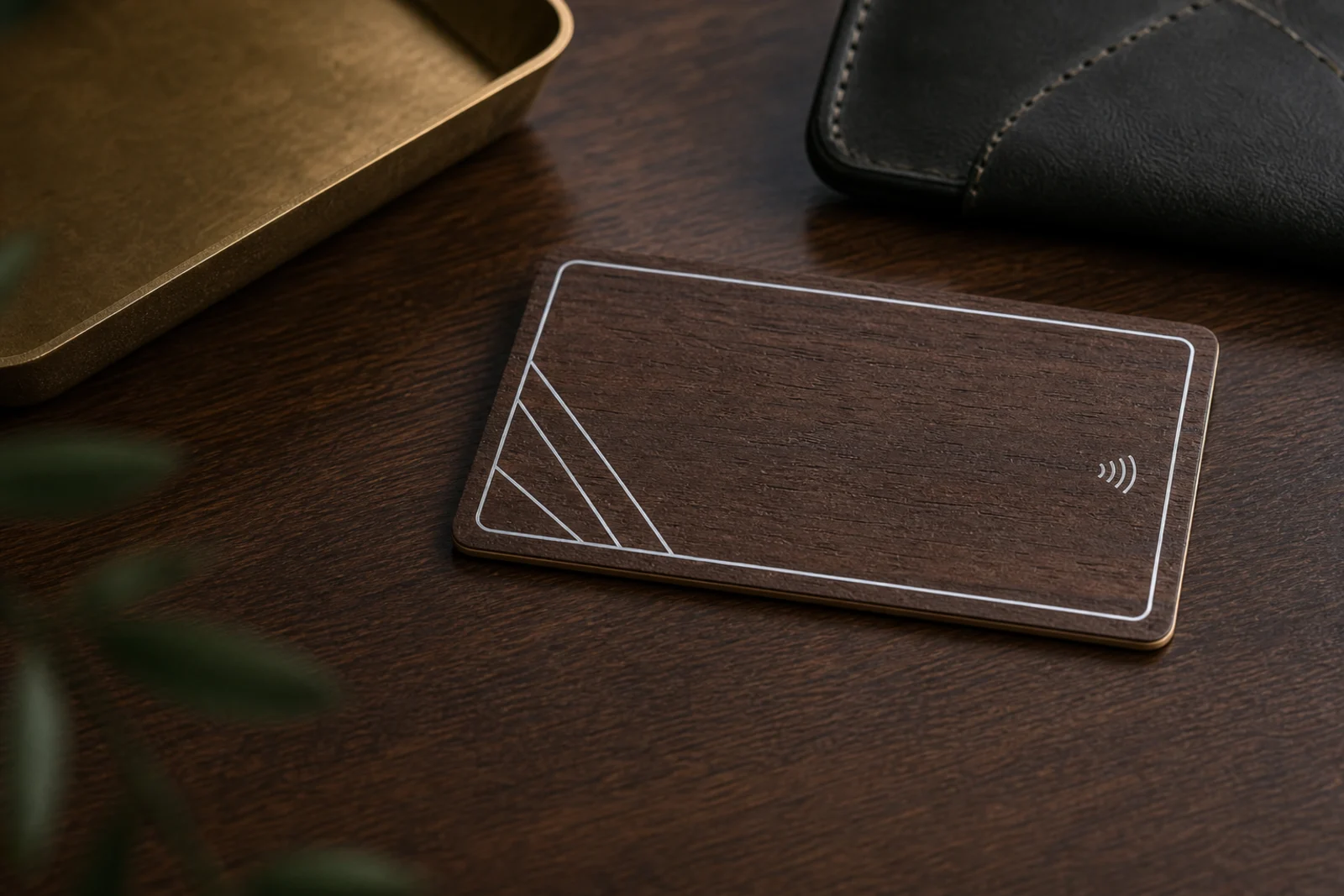 Dark wood personalization sample