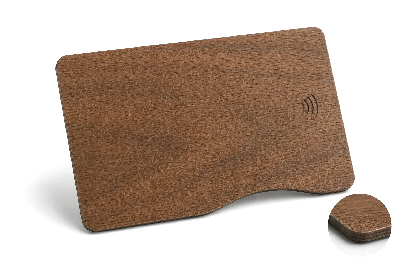 Sapele custom wave edge sample