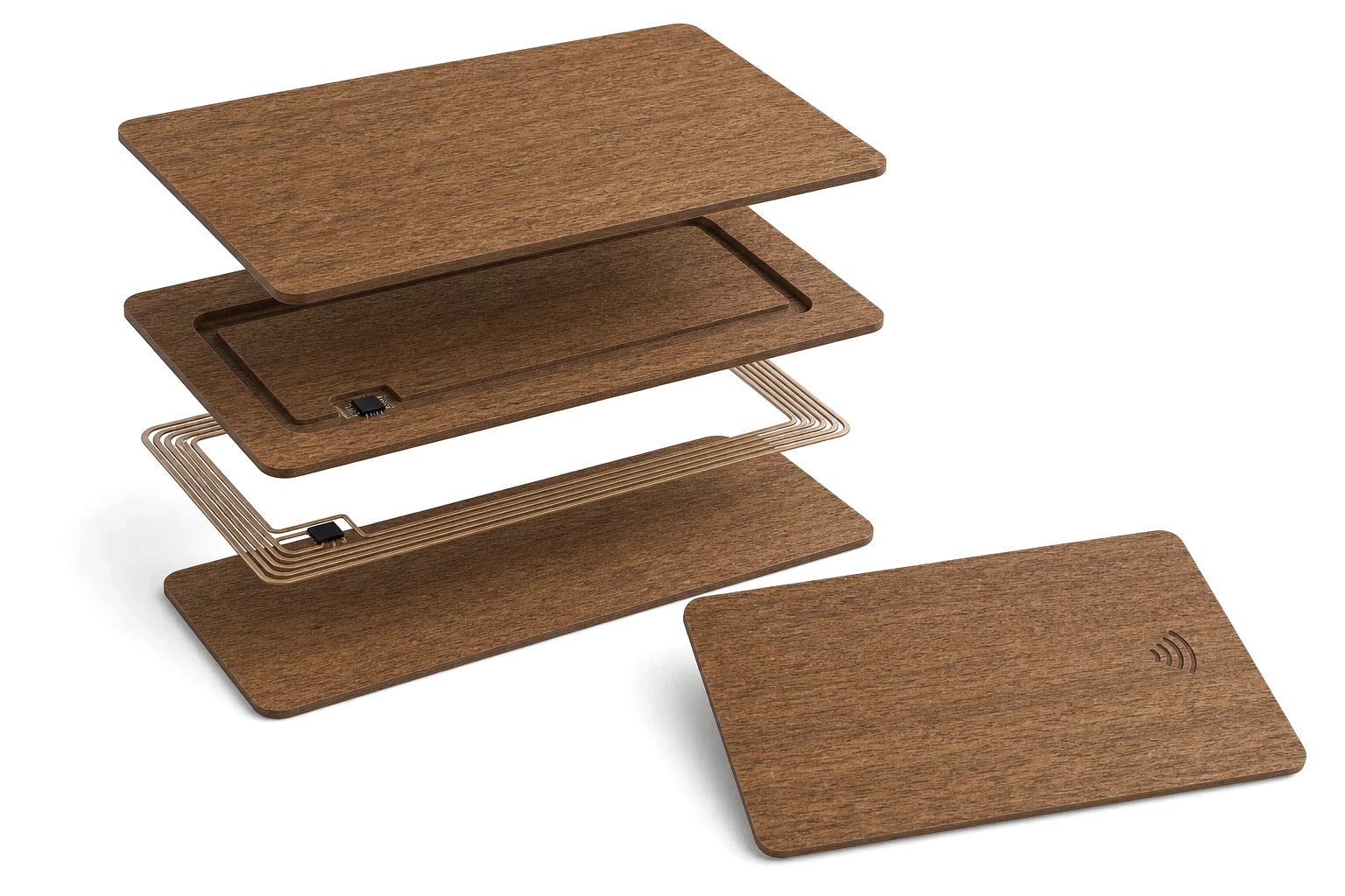 Sapele RFID layer construction